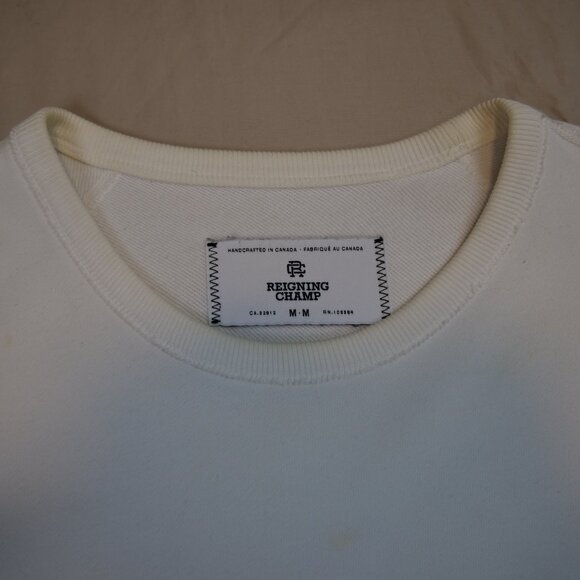 Reigning Champ White Crewneck Sweatshirt - Picture 2 of 7